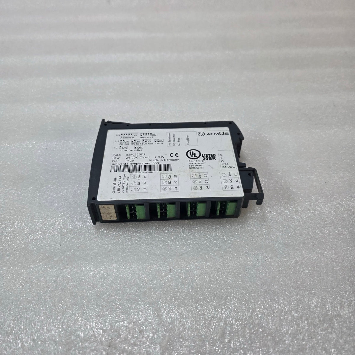 ATMOS BSRC220DS OPEN ENERGY MANAGEMENT MODULE 24VDC INDUSTRIAL CONTROL UNIT MADE