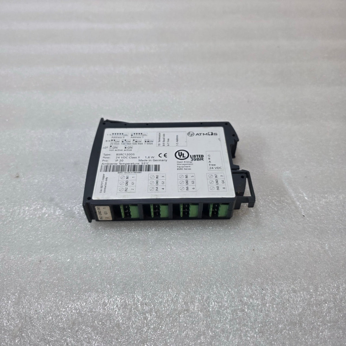 ATMOS BSRC120DS OPEN ENERGY MANAGEMENT MODULE 24VDC INDUSTRIAL CONTROL UNIT MADE