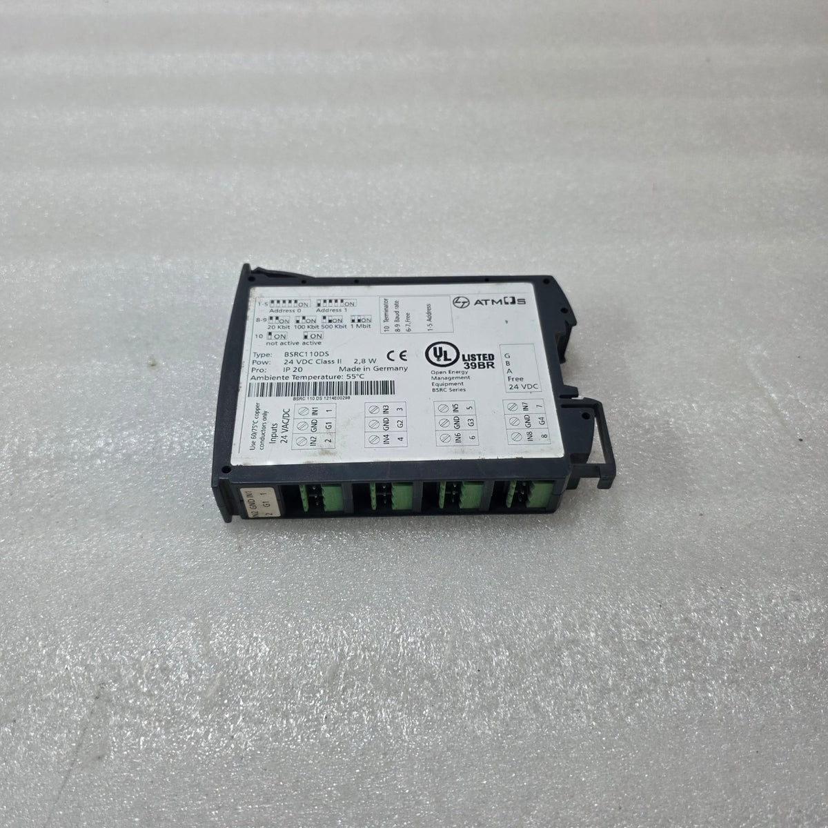 ATMOS BSRC110DS OPEN ENERGY MANAGEMENT MODULE 24VDC INDUSTRIAL CONTROL UNIT MADE