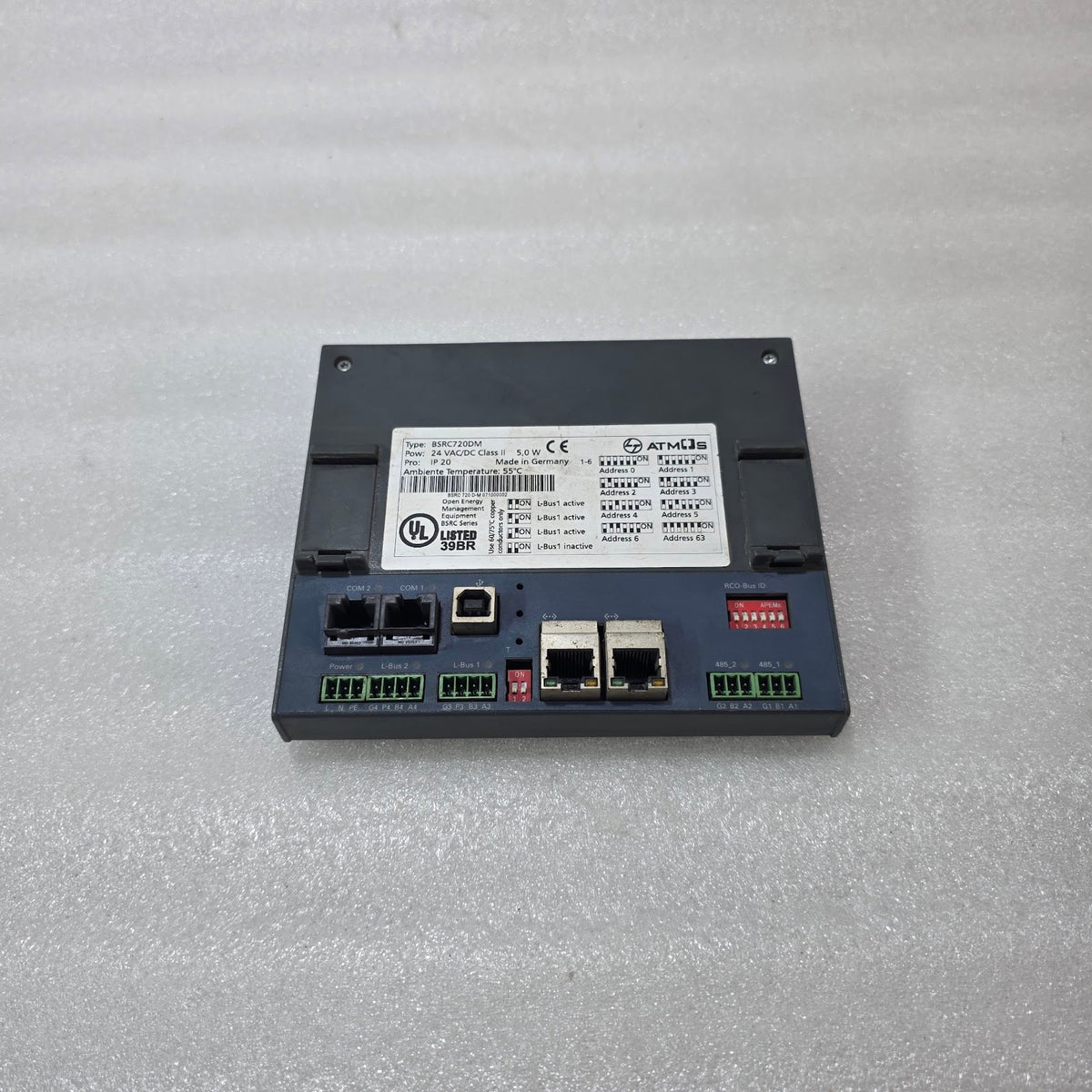 ATMOS BSRC720DM OPEN ENERGY MANAGEMENT CONTROLLER 24VAC/DC CLASS II 5W INDUSTRIA