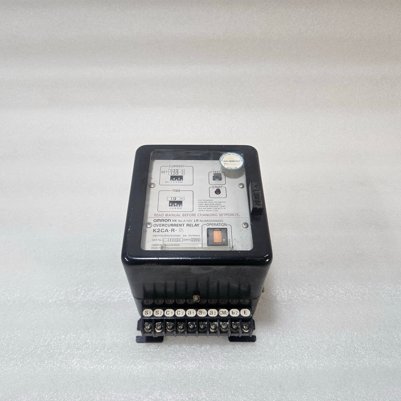 OMRON K2CA-R-S5 OVERCURRENT RELAY 649A 100–220VAC