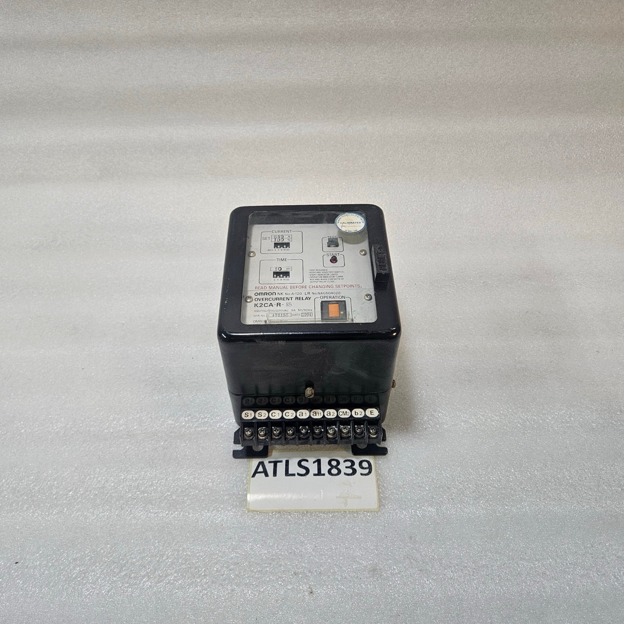 OMRON K2CA-R-S5 OVERCURRENT RELAY 649A 100–220VAC