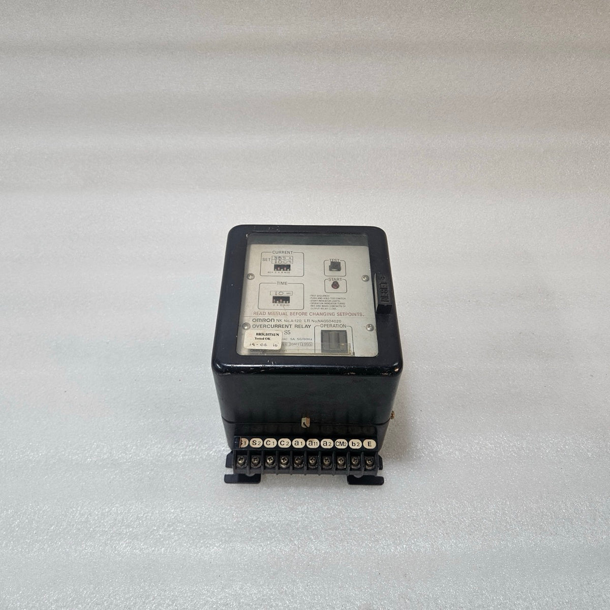 OMRON K2CA-R-S5 OVERCURRENT RELAY 353A 100–220VAC