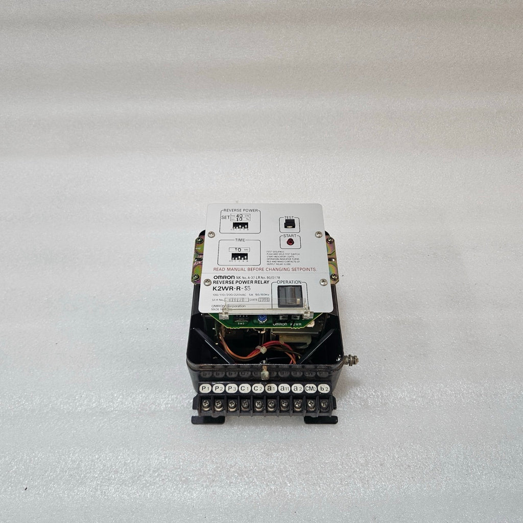 OMRON K2WR-R-S5 REVERSE POWER RELAY 40KW 100–220V GENERATOR PROTECTION RELAY