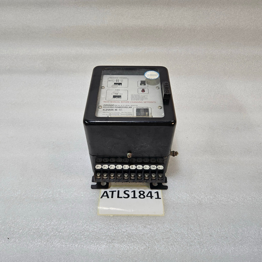 OMRON K2WR-R-S5 REVERSE POWER RELAY 40KW 100–220V GENERATOR PROTECTION RELAY