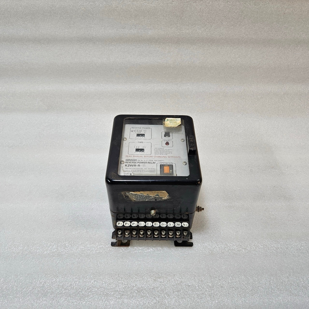 OMRON K2WR-R-S5 REVERSE POWER RELAY 270KW 100–220V GENERATOR PROTECTION RELAY