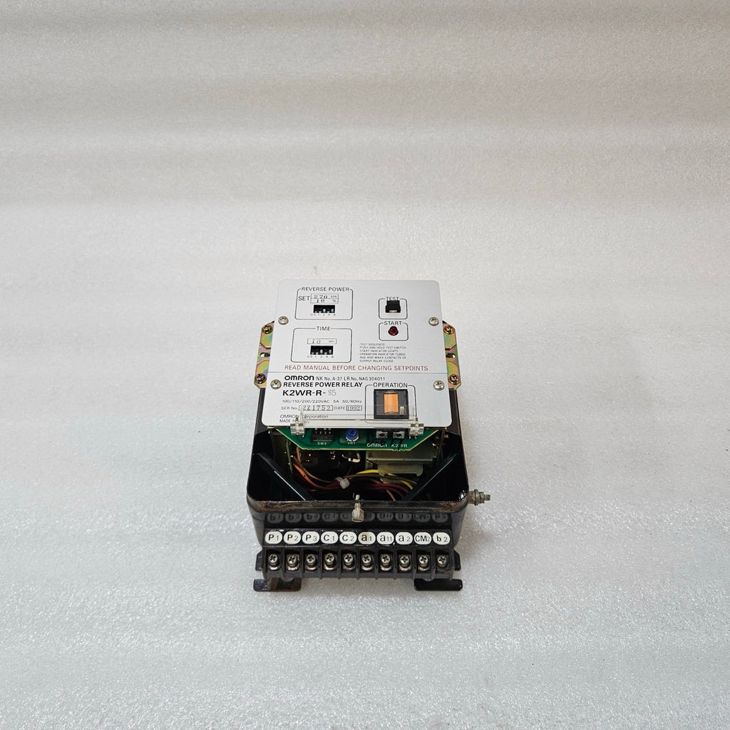 OMRON K2WR-R-S5 REVERSE POWER RELAY 270KW 100–220V GENERATOR PROTECTION RELAY