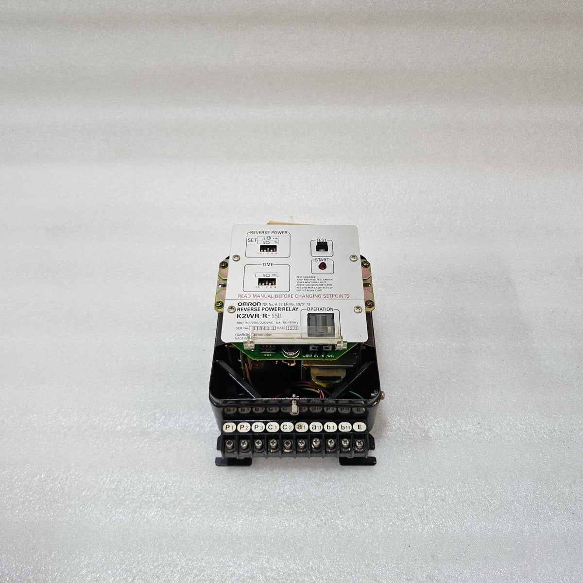 OMRON K2WR-R-S5U REVERSE POWER RELAY | GENERATOR PROTECTION RELAY 40KW