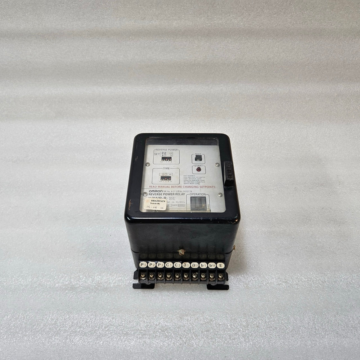 OMRON K2WR-R-S5U REVERSE POWER RELAY | GENERATOR PROTECTION RELAY 22KW
