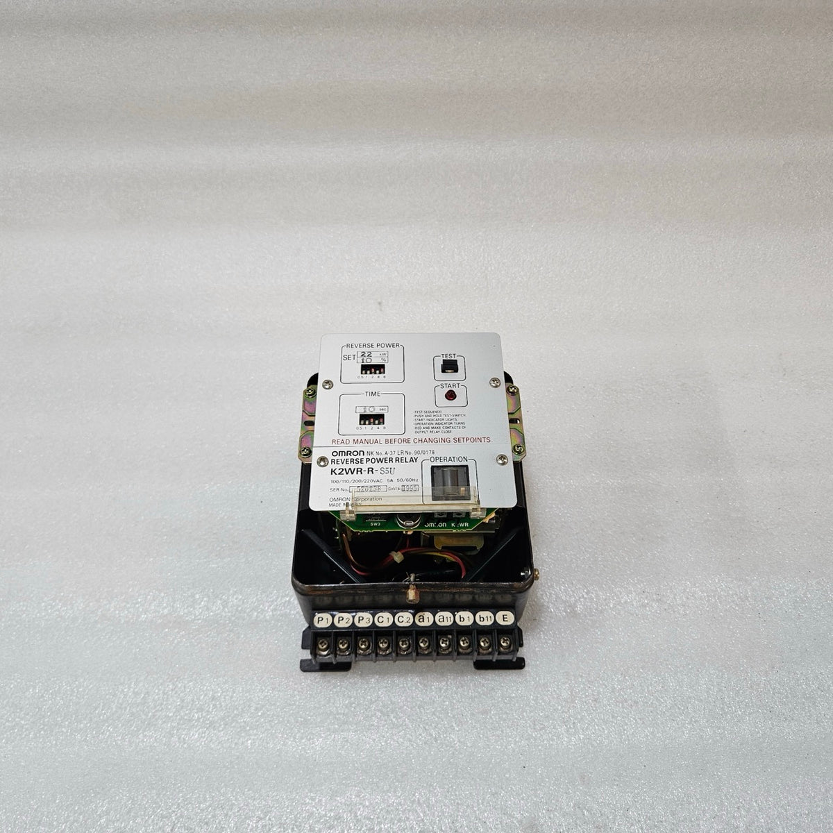 OMRON K2WR-R-S5U REVERSE POWER RELAY | GENERATOR PROTECTION RELAY 22KW