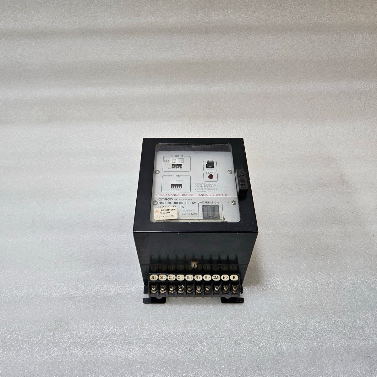 OMRON K2CA-R-S5 OVERCURRENT RELAY 353A 100–220VAC