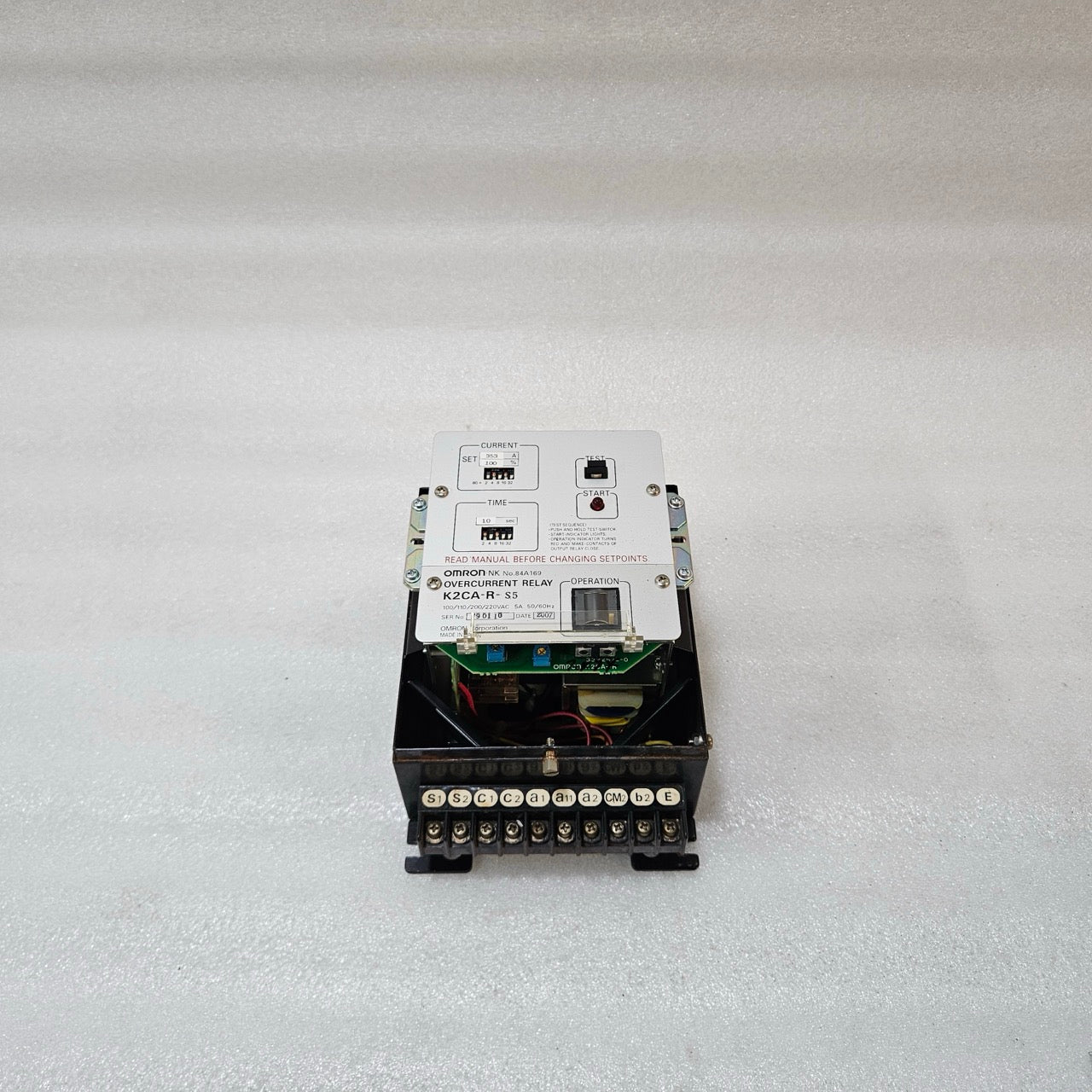 OMRON K2CA-R-S5 OVERCURRENT RELAY 353A 100–220VAC
