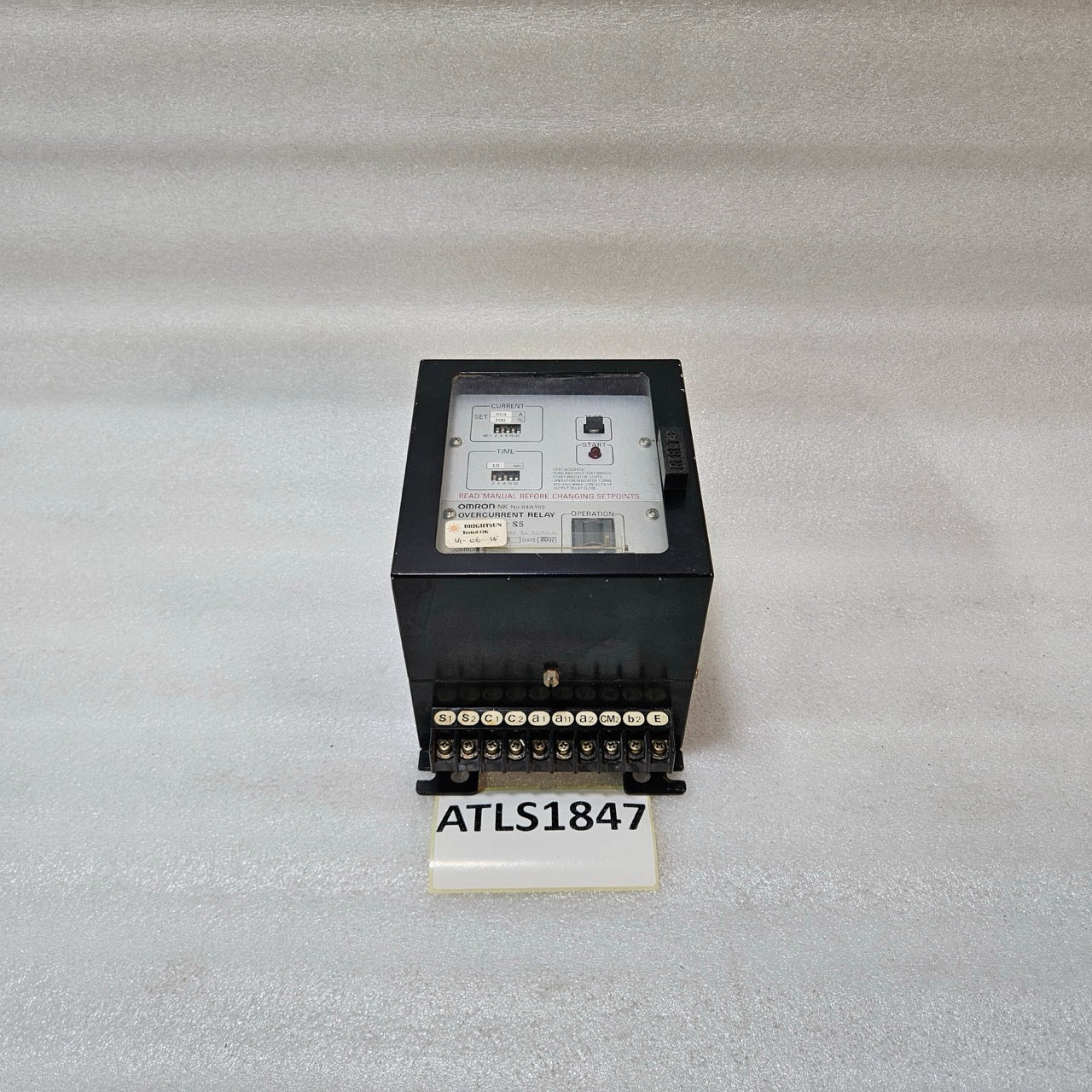 OMRON K2CA-R-S5 OVERCURRENT RELAY 353A 100–220VAC