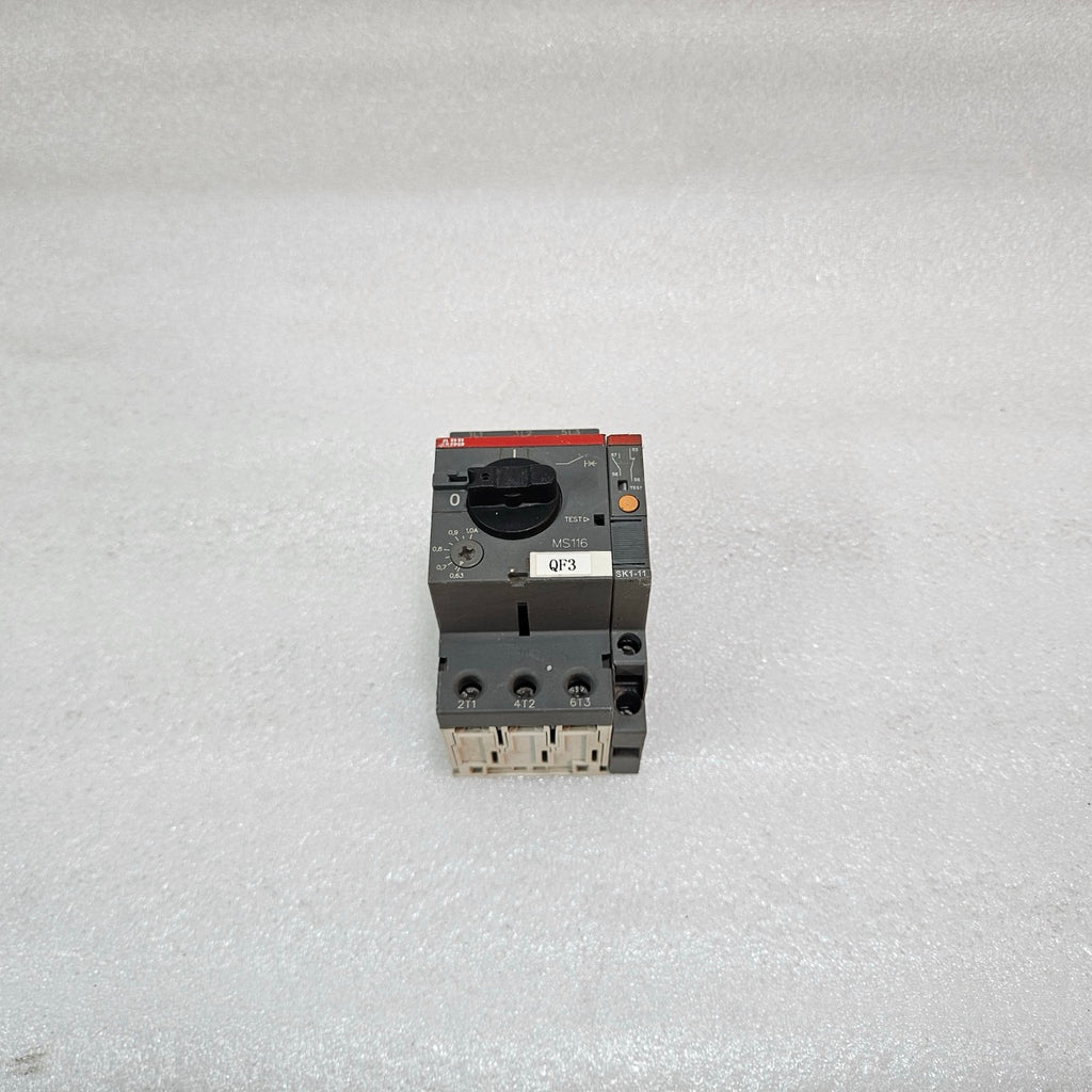 ABB MS116-1.0 MANUAL MOTOR STARTER / MOTOR PROTECTION CIRCUIT BREAKER 0.63–1.0A