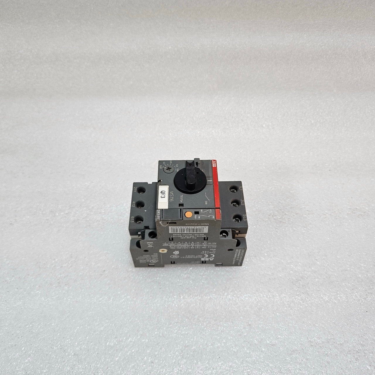ABB MS116-1.0 MANUAL MOTOR STARTER / MOTOR PROTECTION CIRCUIT BREAKER 0.63–1.0A