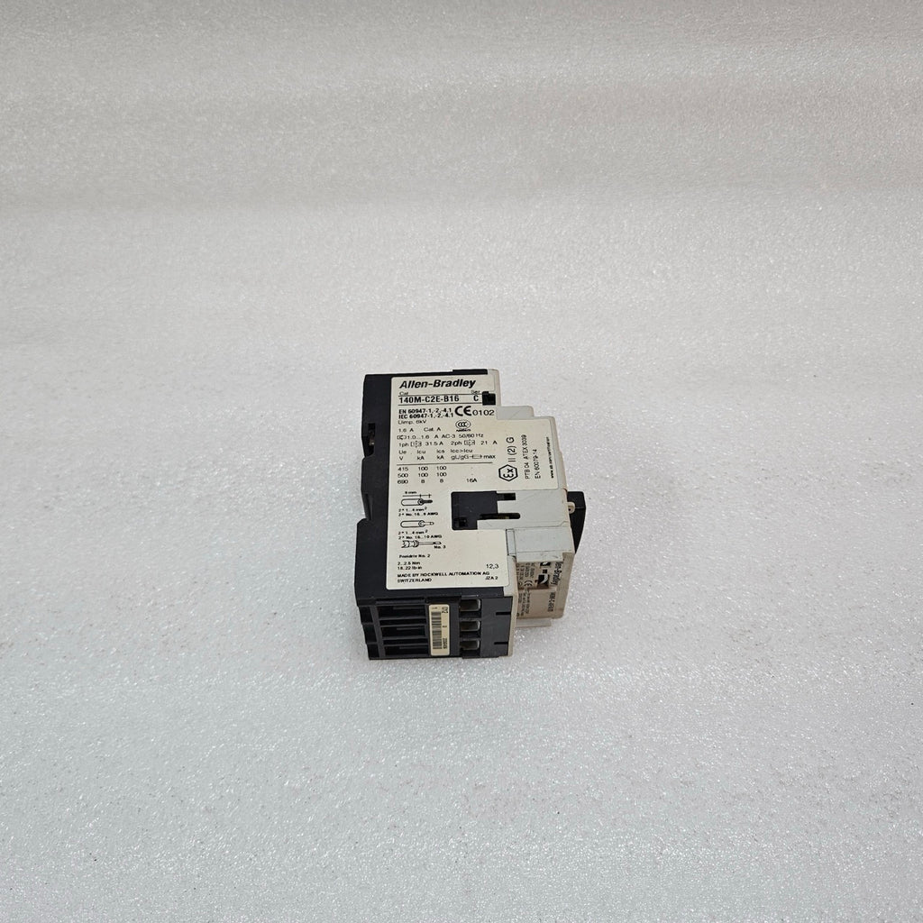 ALLEN-BRADLEY 140M-C2E-B16 MOTOR PROTECTION CIRCUIT BREAKER 1.0–1.6A CLASS 10 MA