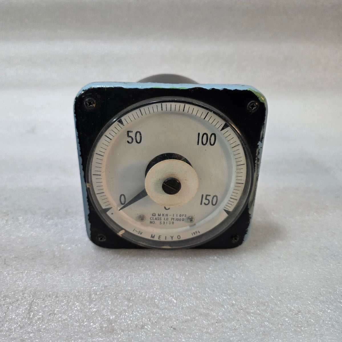 MEIYO MKH-110FS ANALOG TEMPERATURE PANEL METER 0–150°C PT100 INDUSTRIAL GAUGE