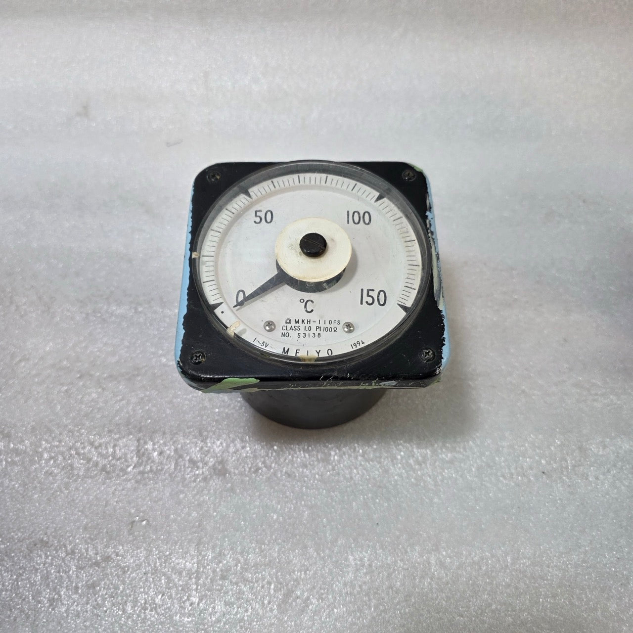 MEIYO MKH-110FS ANALOG TEMPERATURE PANEL METER 0–150°C PT100 INDUSTRIAL GAUGE