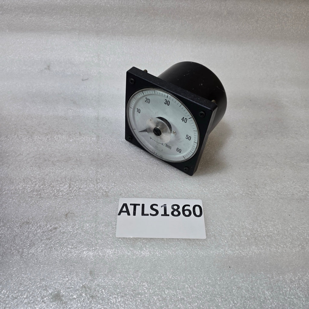 TSURUGA ELECTRIC TMW-4B STROKE RATE INDICATOR 0–60 STROKE/MIN ANALOG PANEL METER