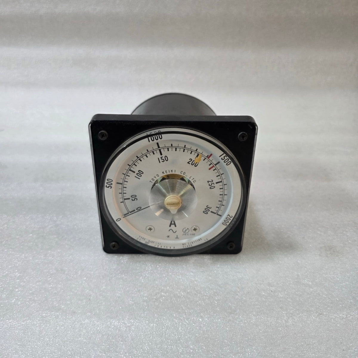 TOYO KEIKI SEVF-11 AC AMMETER PANEL METER CT 2000/300:5A DUAL SCALE 0-300 / 0-20
