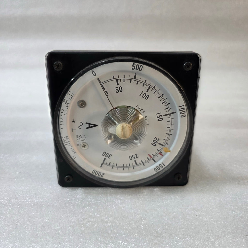 TOYO KEIKI SEVF-11 AC AMMETER PANEL METER CT 2000/300:5A DUAL SCALE 0-300 / 0-20
