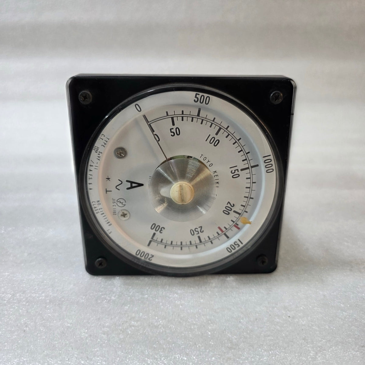 TOYO KEIKI SEVF-11 AC AMMETER PANEL METER CT 2000/300:5A DUAL SCALE 0-300 / 0-20