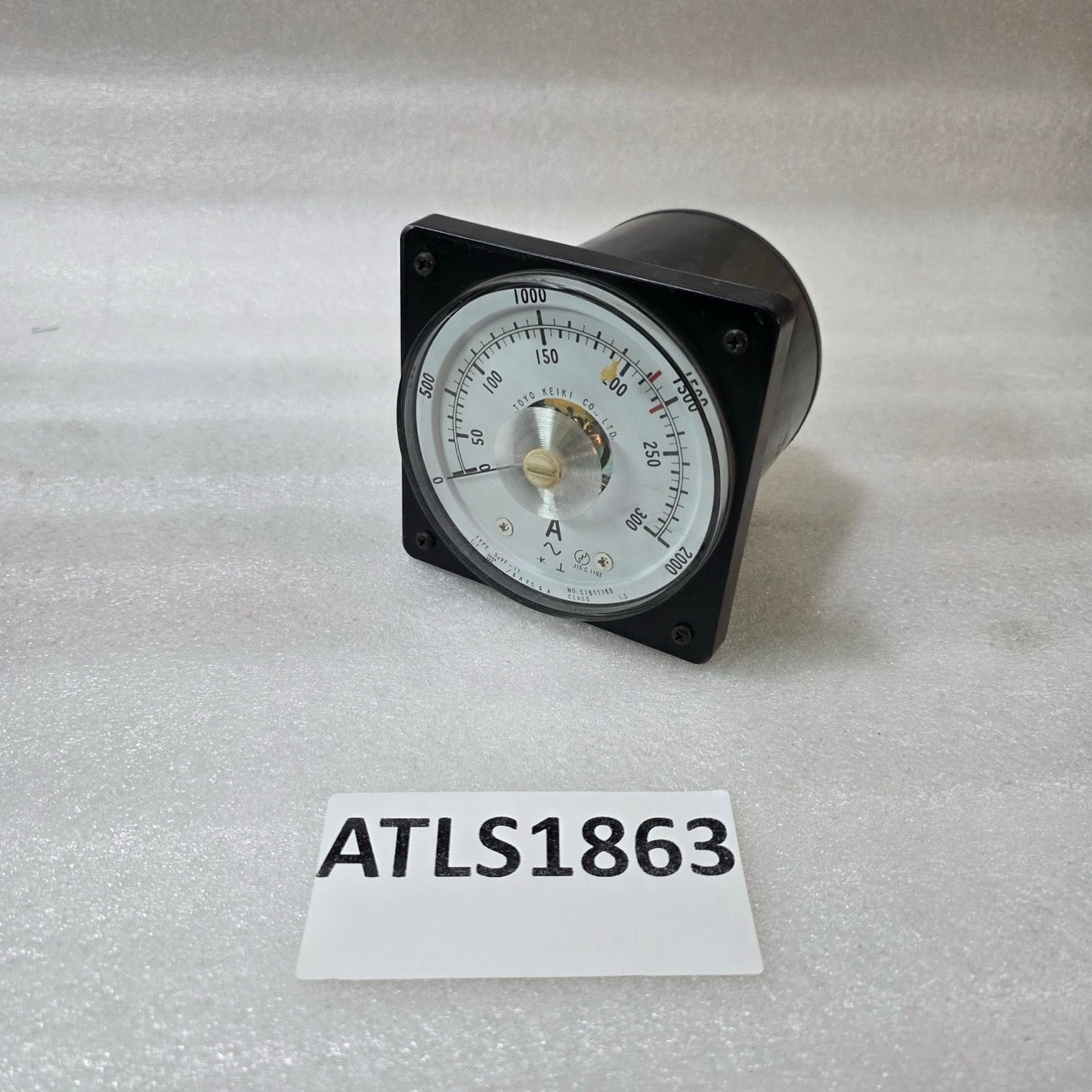 TOYO KEIKI SEVF-11 AC AMMETER PANEL METER CT 2000/300:5A DUAL SCALE 0-300 / 0-20