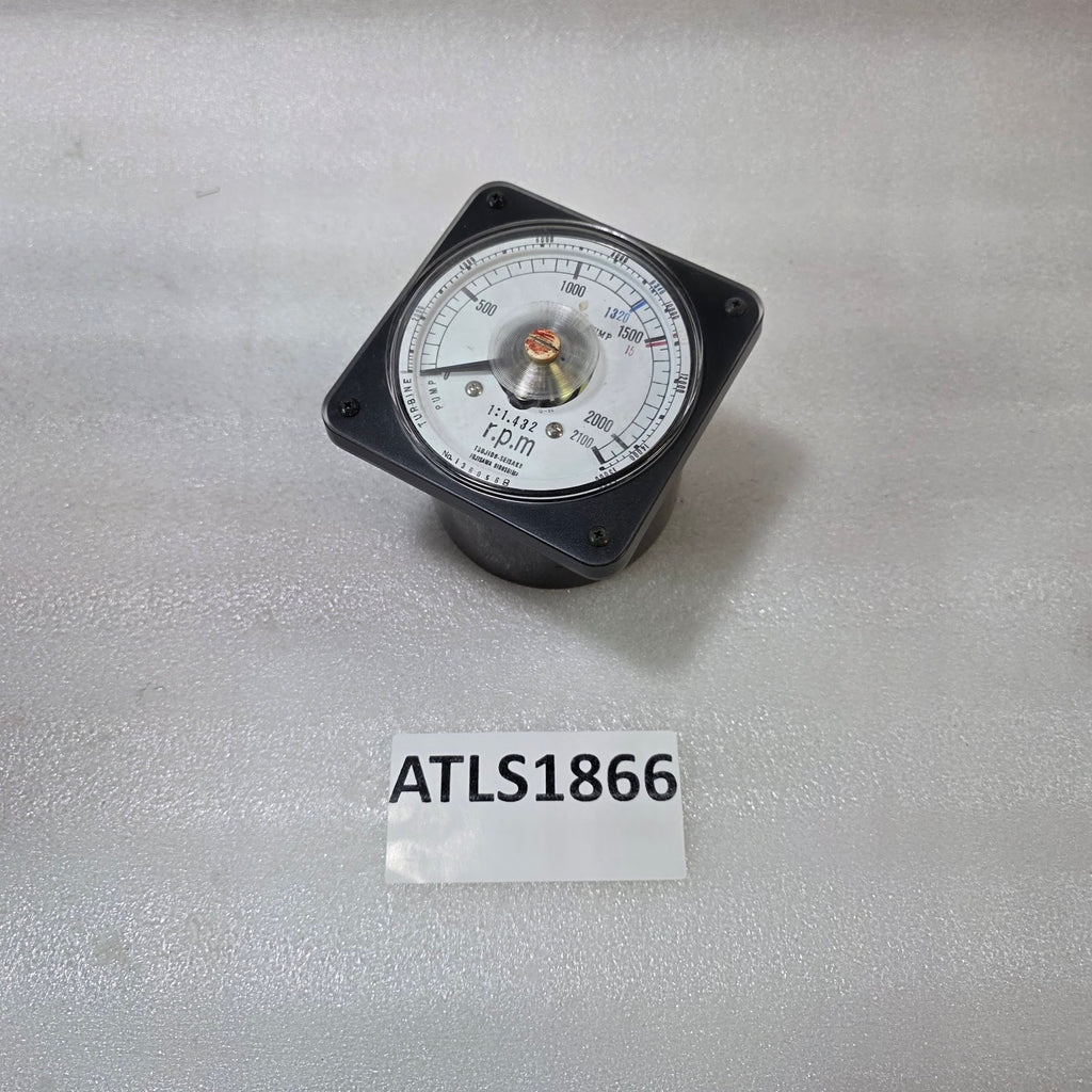 TSUJIDO-SEISAKU TURBINE PUMP RPM GAUGE (1:1.432 RATIO) ANALOG TACHOMETER