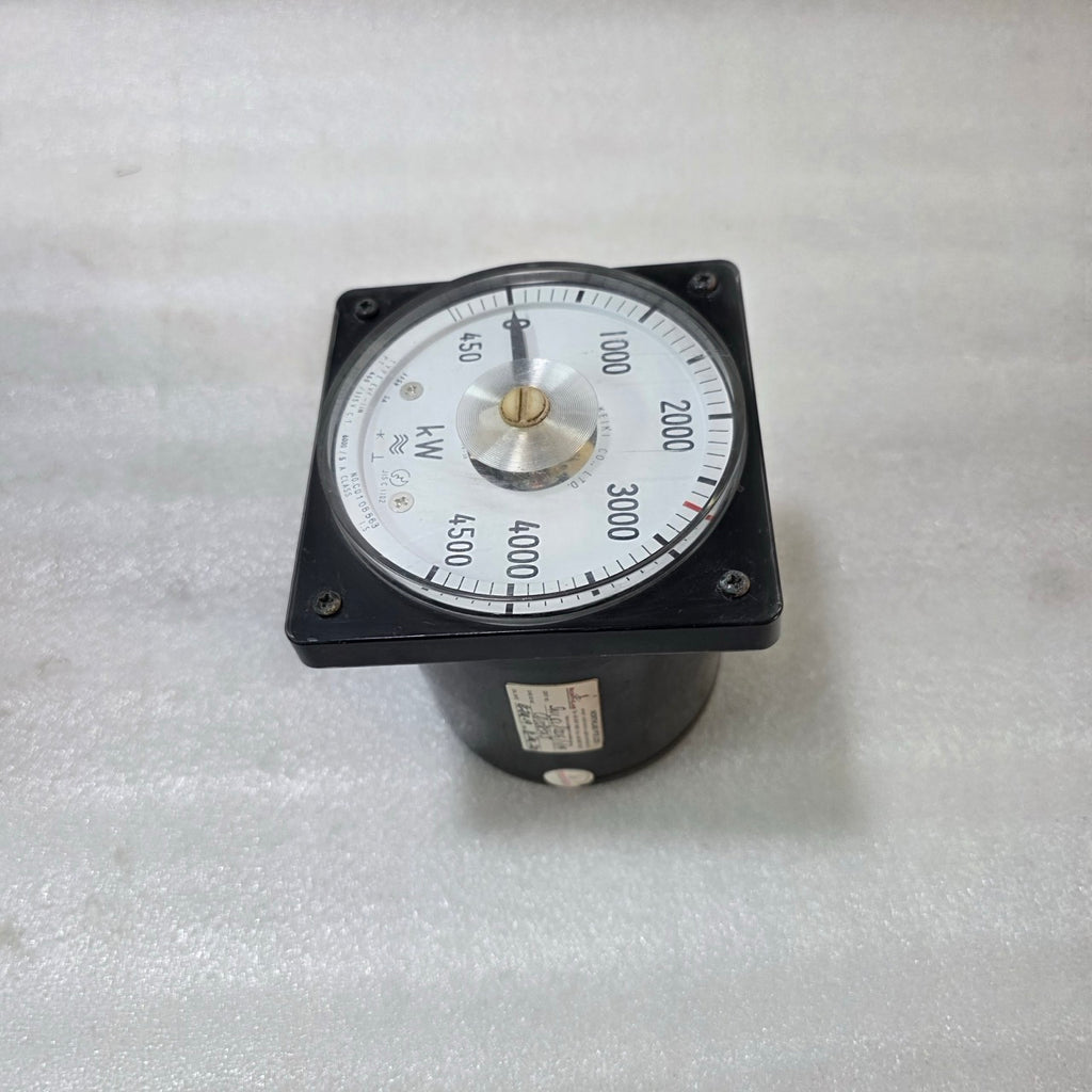 TOYO KEIKI EVF-11N ANALOG KILOWATT METER 0–4500 KW 3-PHASE POWER PANEL METER 115