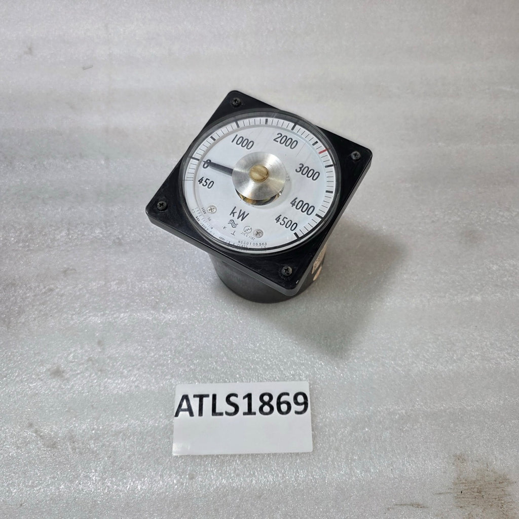 TOYO KEIKI EVF-11N ANALOG KILOWATT METER 0–4500 KW 3-PHASE POWER PANEL METER 115