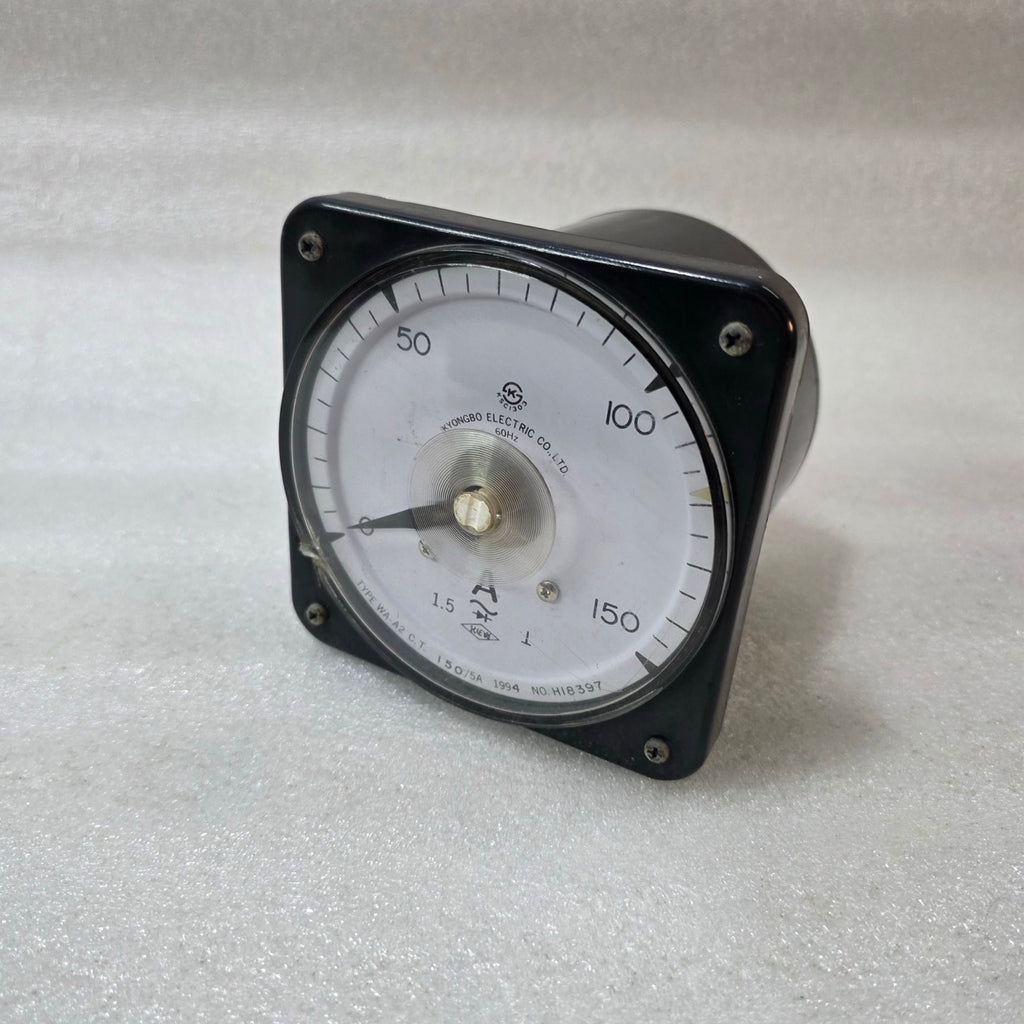KYONGBO ELECTRIC WA-A2 ANALOG AMMETER 0–150A AC PANEL METER | CT 150/5A | CLASS
