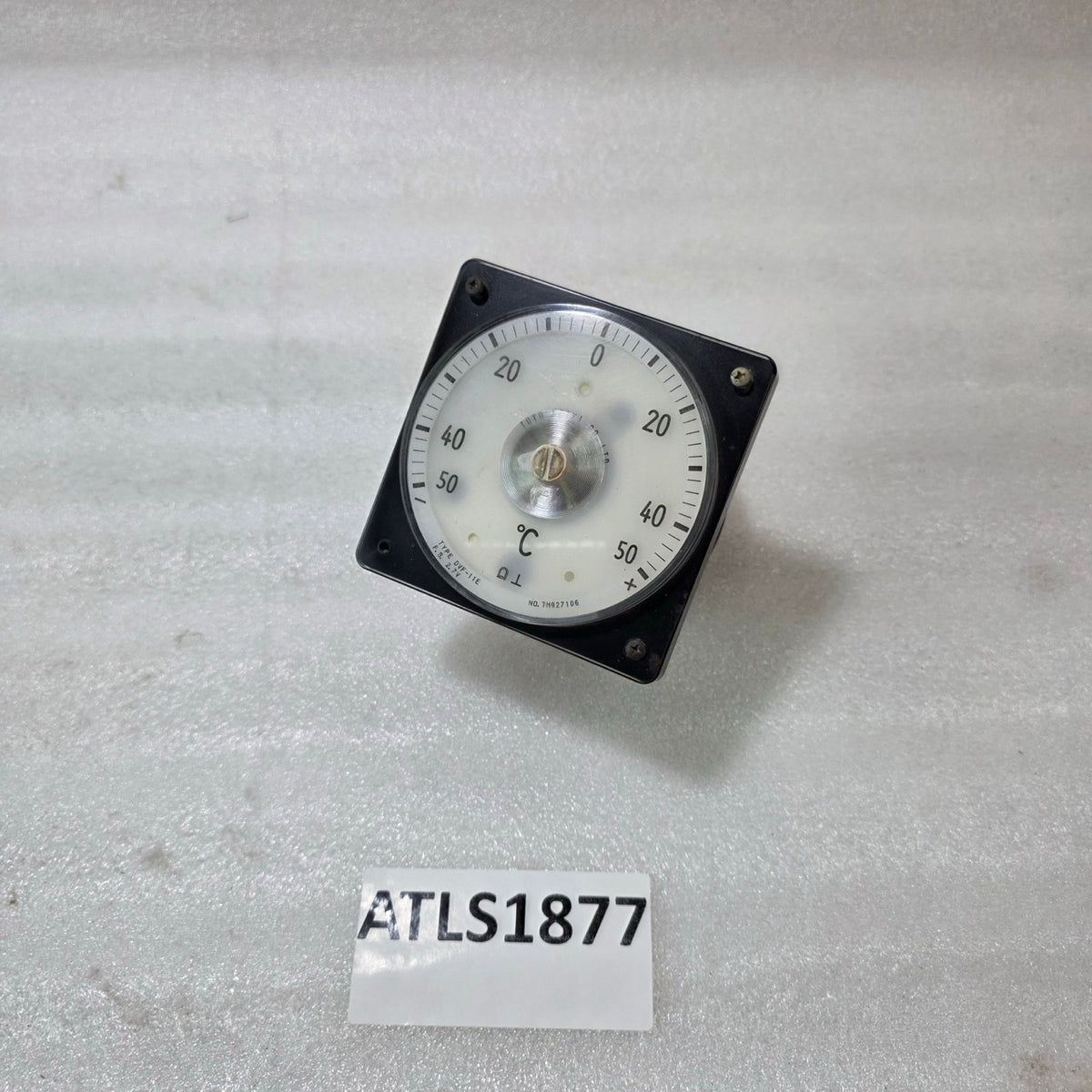 TOYO KEIKI DVF-11E ANALOG TEMPERATURE GAUGE 0–50°C PANEL METER | F.S. 2.7V