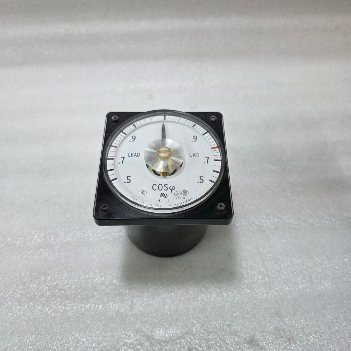 TOYO KEIKI UVF-11N POWER FACTOR METER COSΦ LEAD/LAG PANEL METER | JIS C1102 | 11