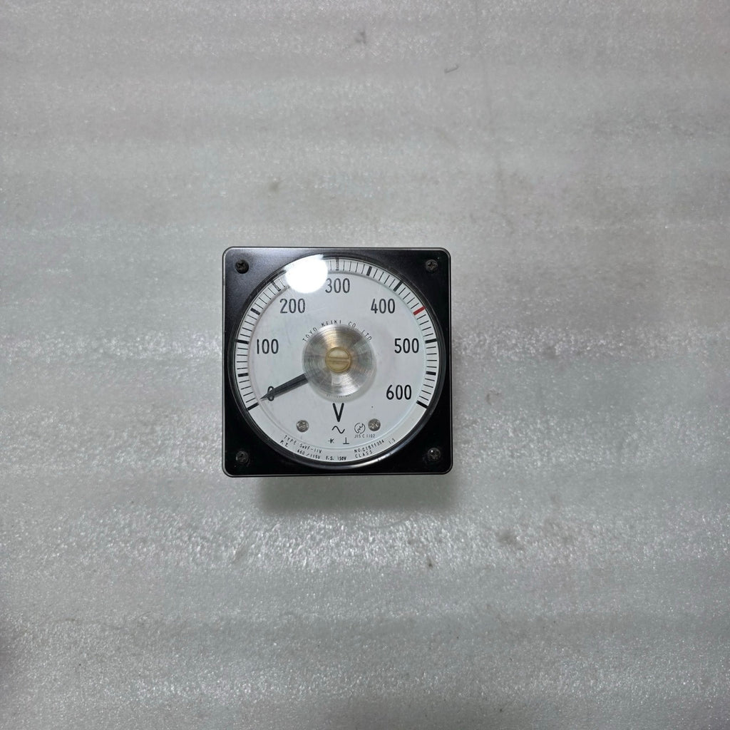 TOYO KEIKI SEVF-11V ANALOG AC VOLTMETER 0–600V PANEL METER | PT 460/115V