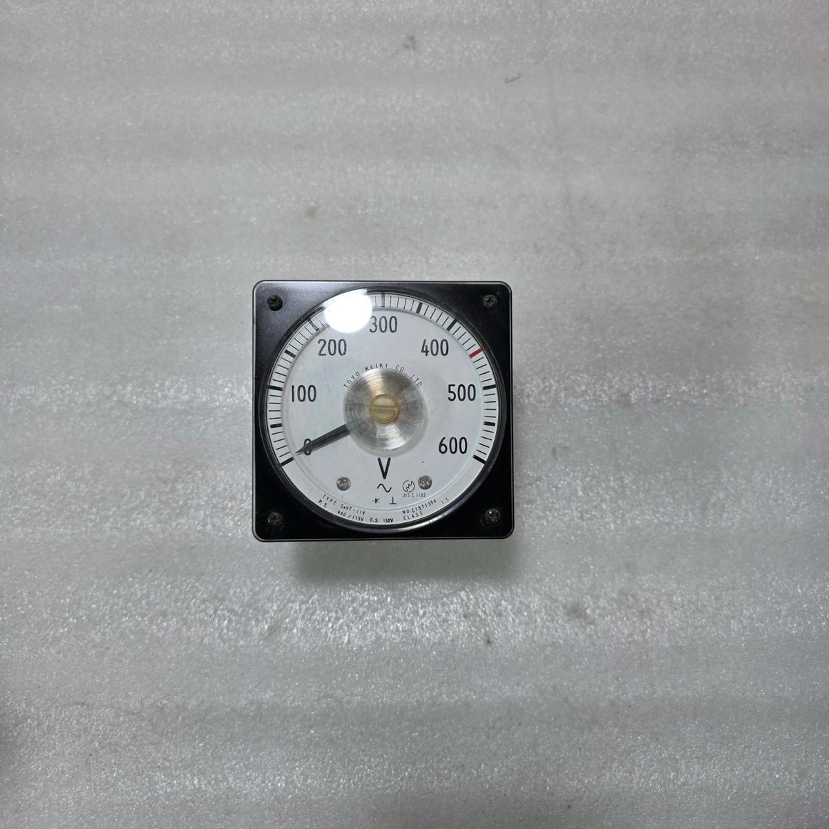 TOYO KEIKI SEVF-11V ANALOG AC VOLTMETER 0–600V PANEL METER | PT 460/115V