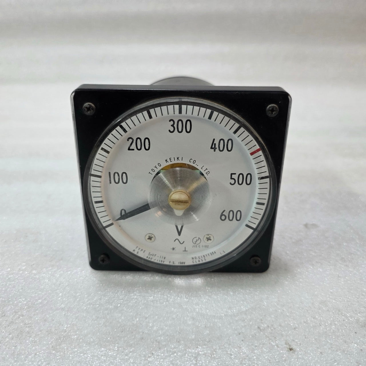 TOYO KEIKI SEVF-11V ANALOG AC VOLTMETER 0–600V PANEL METER | PT 460/115V