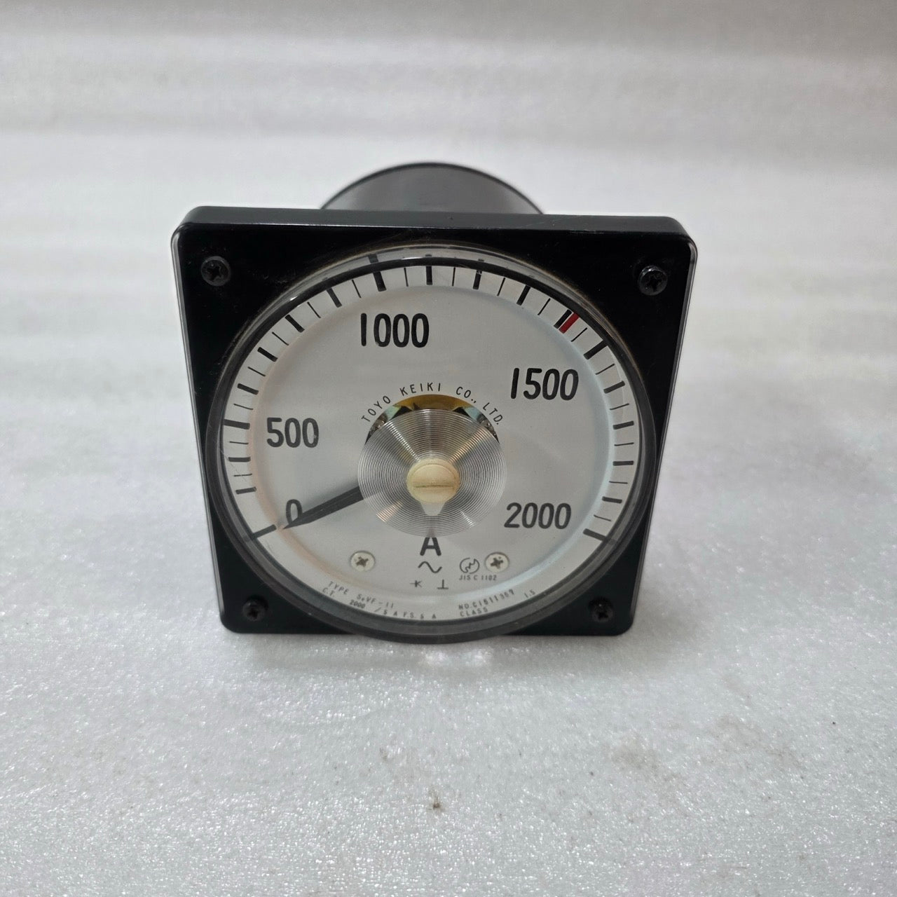 TOYO KEIKI SEVF-11 ANALOG AC AMMETER 0–2000A PANEL METER | CT 2000/5A