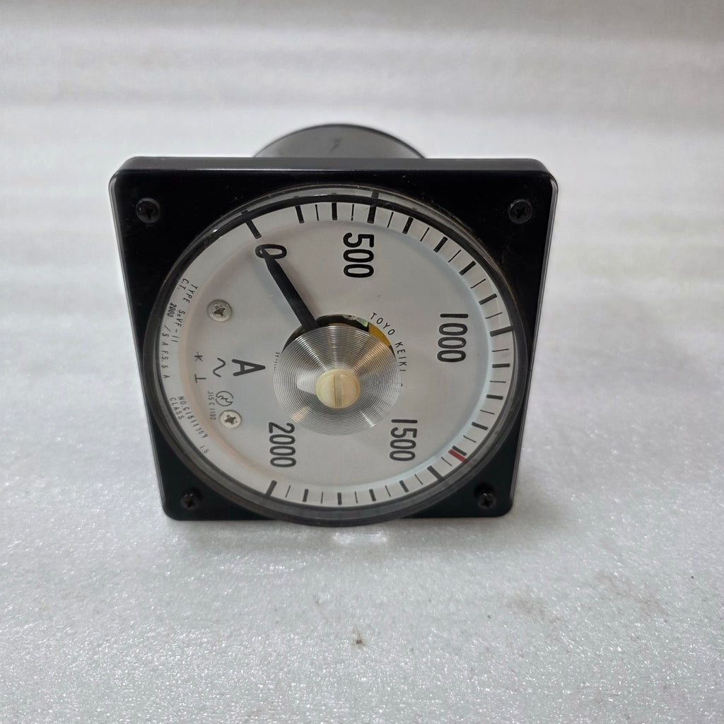 TOYO KEIKI SEVF-11 ANALOG AC AMMETER 0–2000A PANEL METER | CT 2000/5A