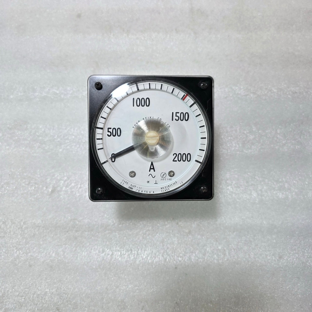 TOYO KEIKI SEVF-11 ANALOG AC AMMETER 0–2000A PANEL METER | CT 2000/5A