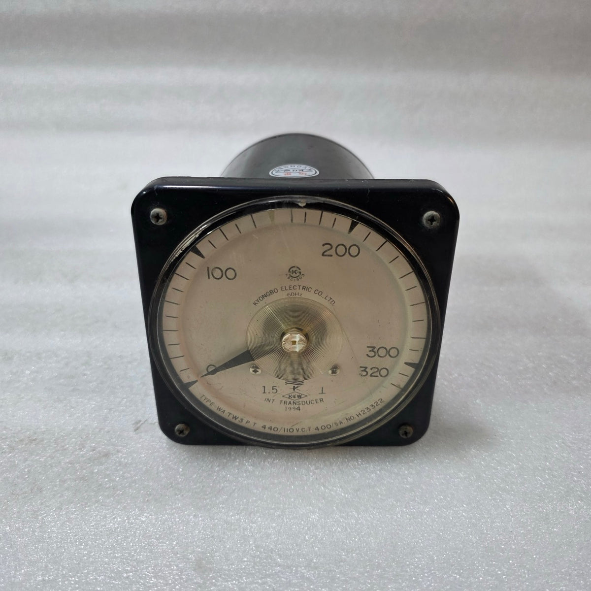 KYONGBO ELECTRIC WA TW3 ANALOG WATTMETER 0–320KW  PT 440/110V CT 400/5A 60HZ