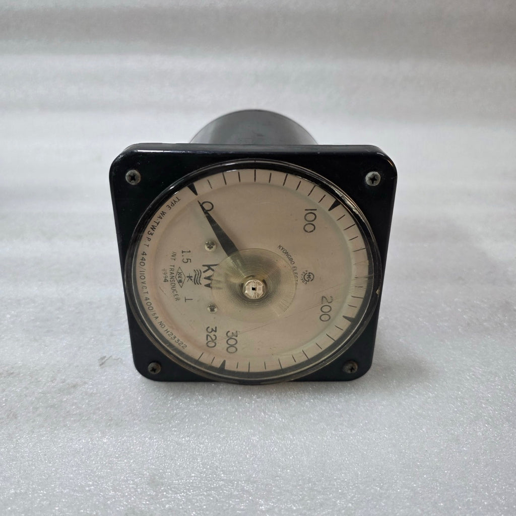 KYONGBO ELECTRIC WA TW3 ANALOG WATTMETER 0–320KW  PT 440/110V CT 400/5A 60HZ