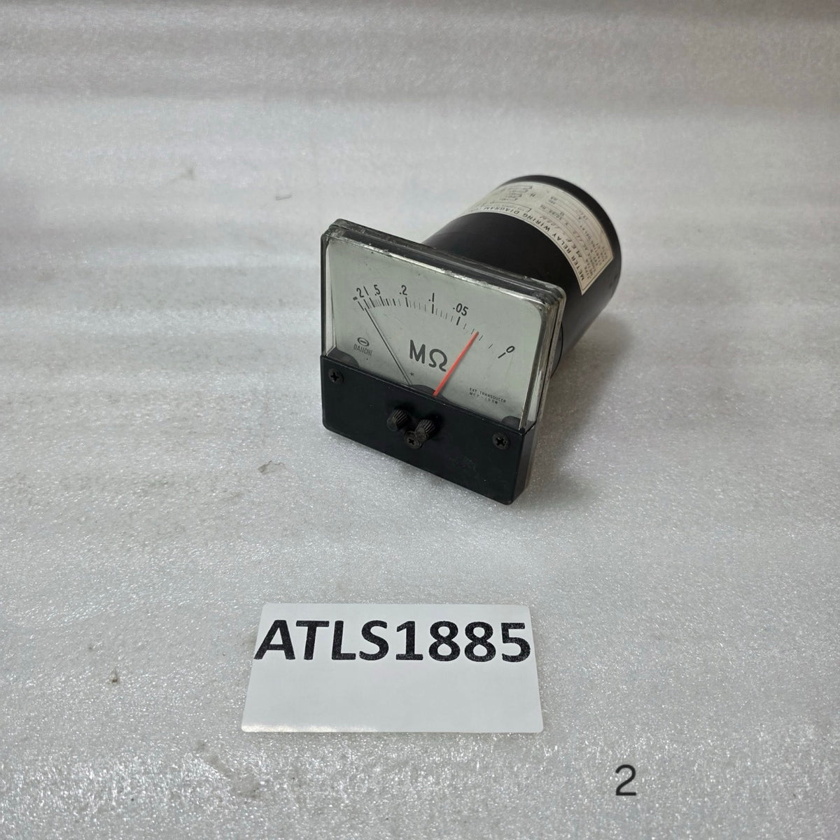 DAIICHI MEP-100N ANALOG MEGOHMMETER PANEL METER MΩ INSULATION RESISTANCE GAUGE