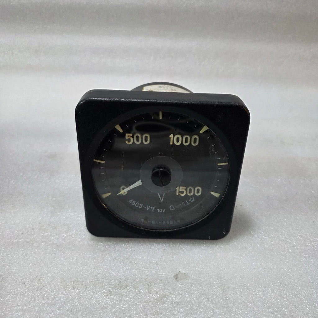 SHANGHAI ZI YI MARINE 45C3-V ANALOG VOLTMETER PANEL METER 0–1500V | 10V INPUT
