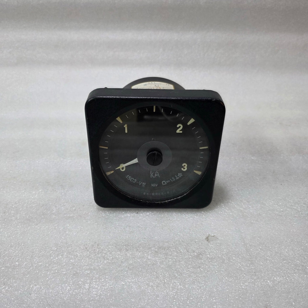 SHANGHAI ZI YI MARINE 45C3-V ANALOG KA METER 0–3KA PANEL GAUGE 10V CLASS 1.5 IND