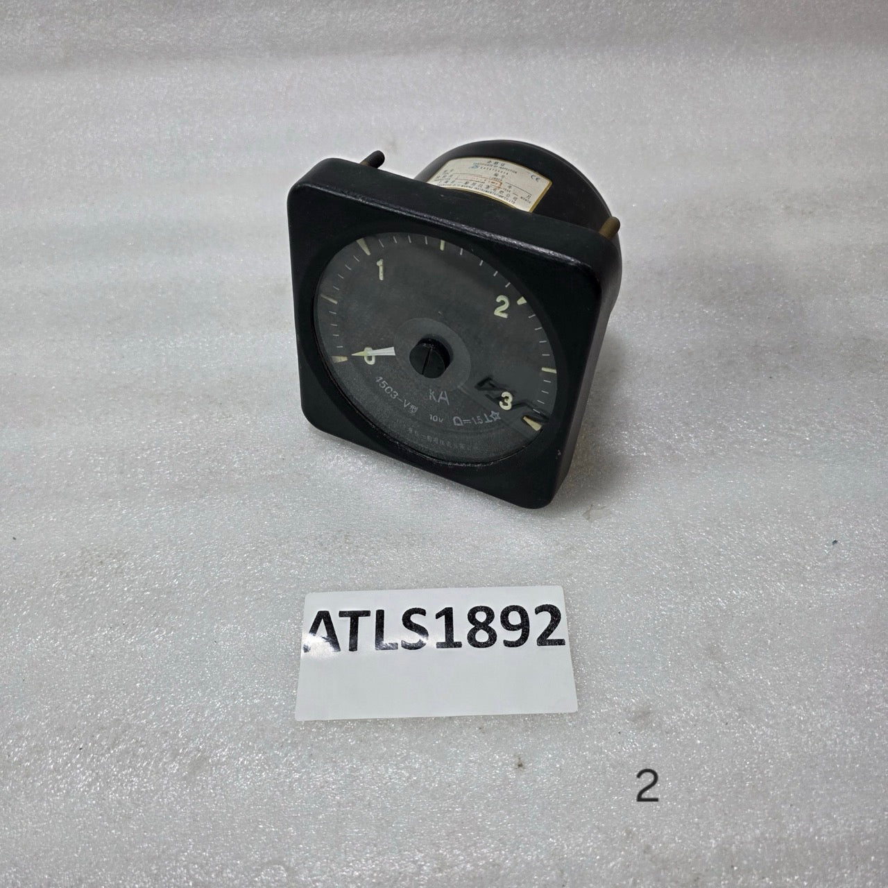 SHANGHAI ZI YI MARINE 45C3-V ANALOG KA METER 0–3KA PANEL GAUGE 10V CLASS 1.5 IND