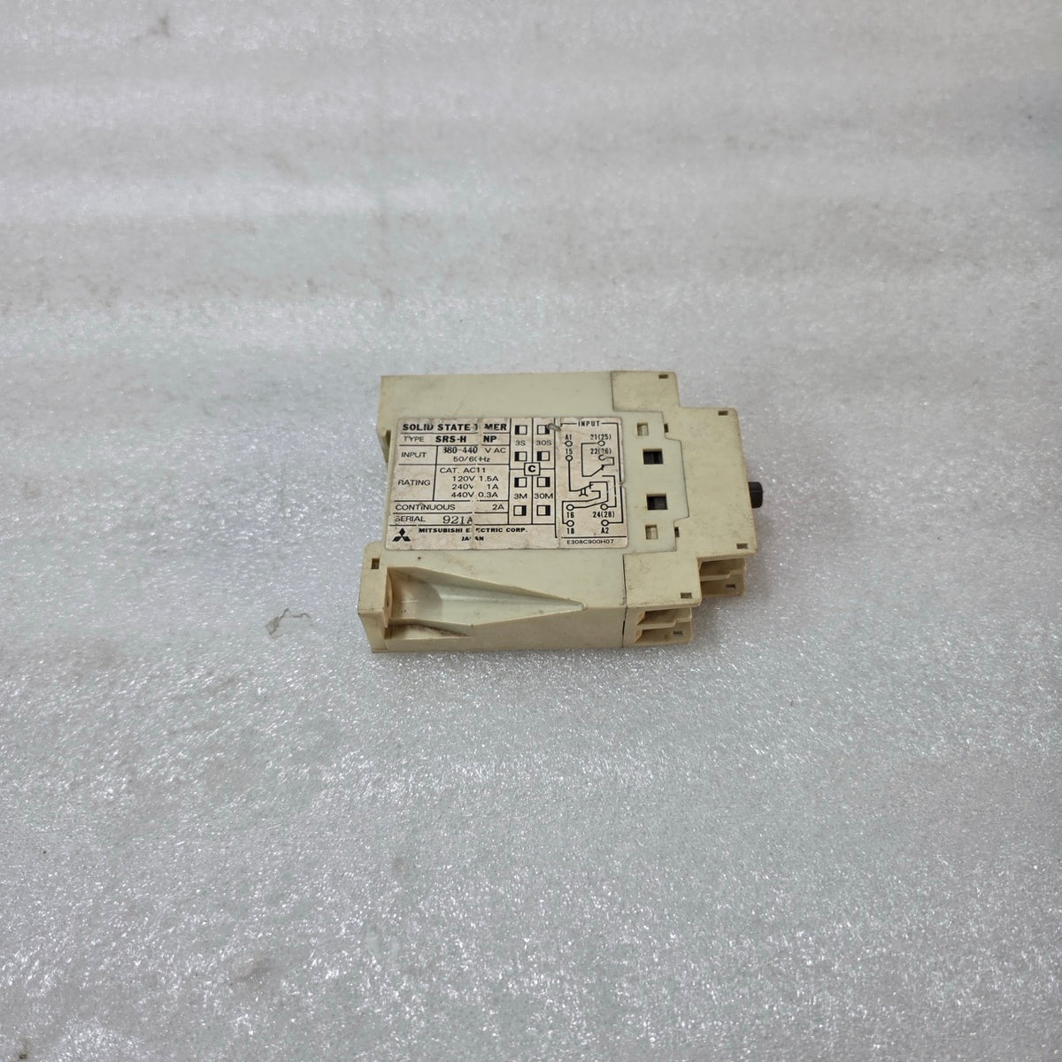 MITSUBISHI SRS-H NP SOLID STATE TIMER 380-440VAC 50/60HZ INDUSTRIAL TIME RELAY