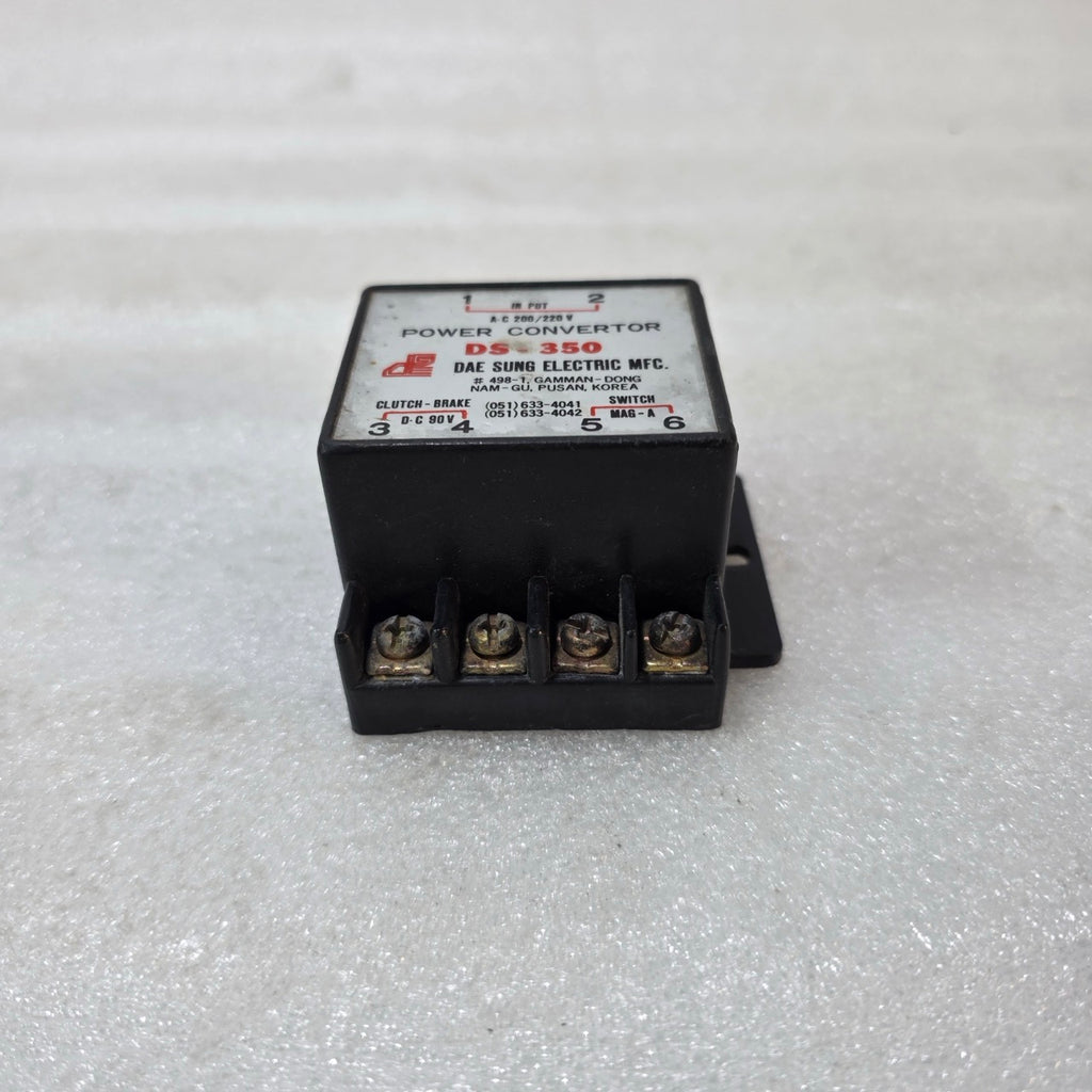 DAE SUNG DS-350 POWER CONVERTER AC 200/220V TO DC 90V CLUTCH BRAKE POWER SUPPLY
