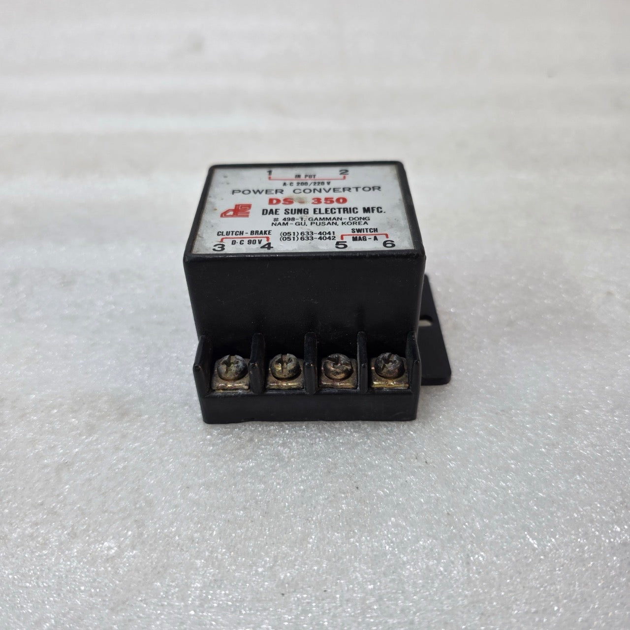 DAE SUNG DS-350 POWER CONVERTER AC 200/220V TO DC 90V CLUTCH BRAKE POWER SUPPLY