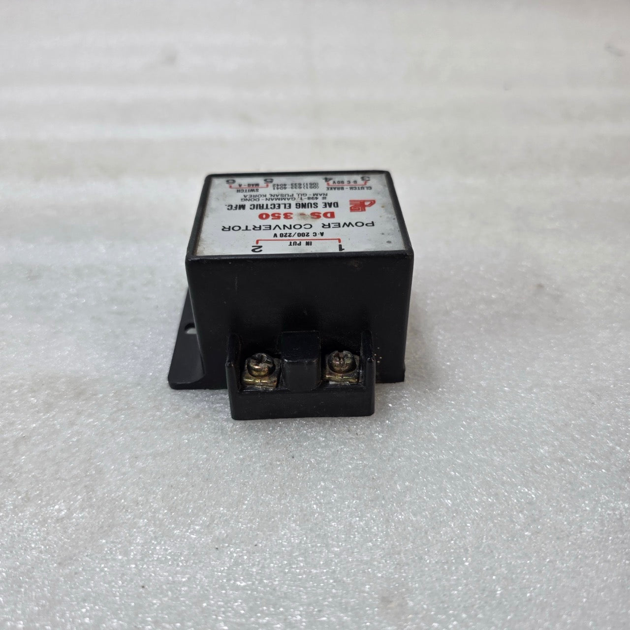 DAE SUNG DS-350 POWER CONVERTER AC 200/220V TO DC 90V CLUTCH BRAKE POWER SUPPLY