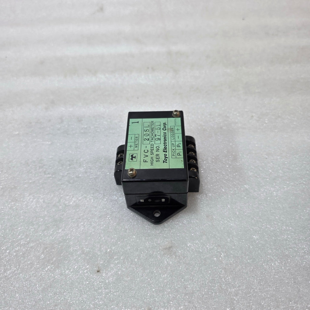 TOYO ELECTRONICS FVC-20SL HIGH SPEED TACHOMETER FREQUENCY TO VOLTAGE CONVERTER